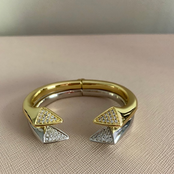 Melinda Maria Sloane Pave CZ Cuff bracelet - Picture 9 of 10